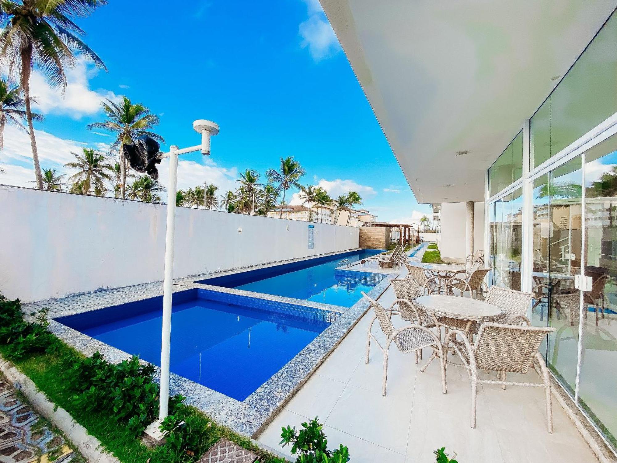 Residencial Ilha De Santorini: Beachfront Oasis With Surf, Pool & Fitness Salvador